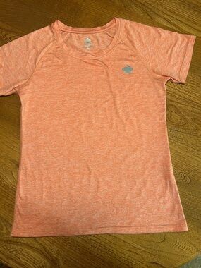 rabbit Girls Short Sleeve Heathered Coral Active Tee